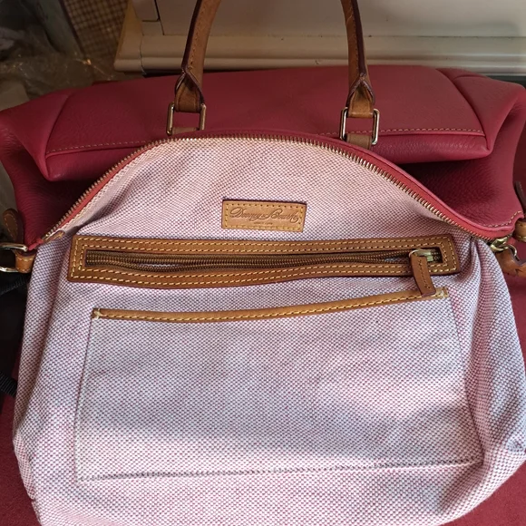 Dooney&Bourke Pink Soft Leather π Bag Great Condition - Picture 9 of 11